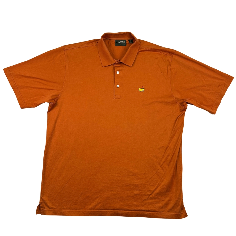 Amen Corner Shirt Mens XL Masters Augusta National Golf Orange Polo Embroidered